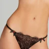 Sheer Lingerie | Briefs>Agent Provocateur Lorna Lace Brief Black