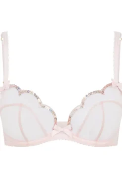 Sheer Lingerie | Plunge Bras>Agent Provocateur Lorna Party Plunge Bra Pink, Size 36B