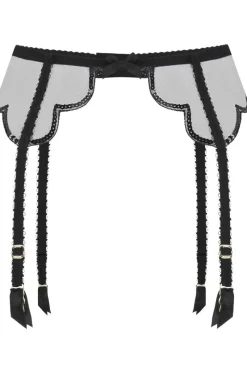 Sheer Lingerie | Suspender Belts>Agent Provocateur Lorna Party Suspender Black, Size 3 (UK 10)