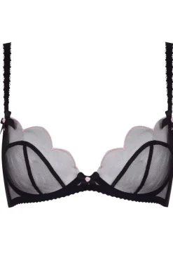 Sheer Lingerie | Plunge Bras>Agent Provocateur Lorna Plunge Bra in Black