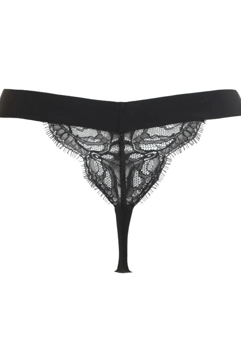 £30 And Under | Thongs & G-strings>Prelude Love Glows Tanga Thong Black