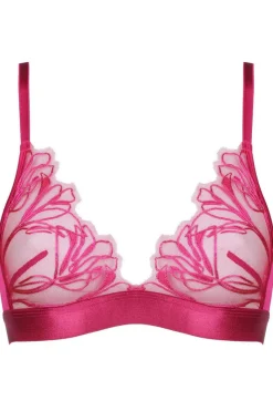 £30 And Under>Jolidon Love Supreme Triangle Bra in Fuchsia, Size UK 32C