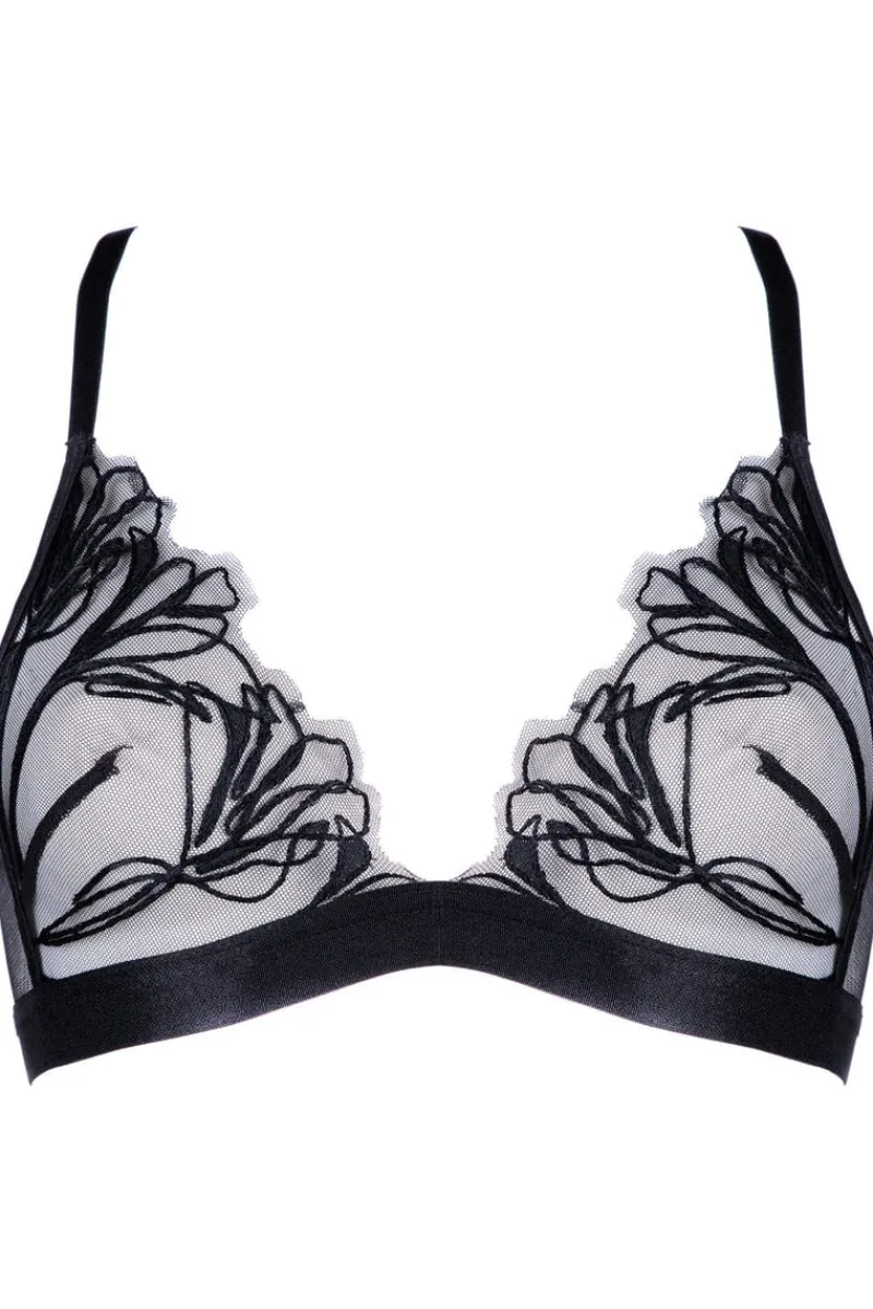 £30 And Under>Jolidon Love Supreme Triangle Bra in Black