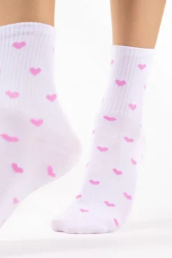 £30 And Under>FiORE Loves Cotton Heart Socks