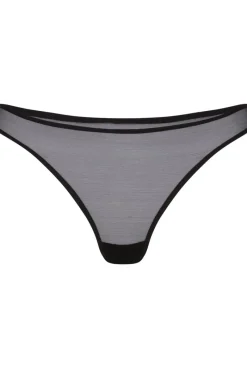 Sheer Lingerie | Thongs & G-strings>Agent Provocateur Lucky Thong Black