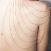 Pleasure>Bijoux Indiscrets Magnifique Shoulders and Back Chain in Gold