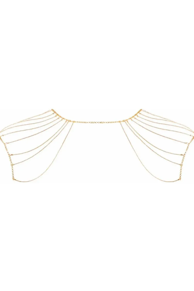 Pleasure>Bijoux Indiscrets Magnifique Shoulders and Back Chain in Gold
