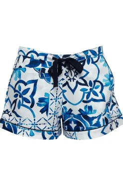 Pyjama Pants & Shorts | £30 And Under>Cyberjammies Marie Tile Print Shorts, Size UK 8 Multi