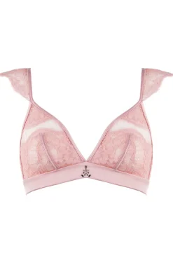 Wireless Bras | Triangle Bras>Prelude Marlene Triangle Bra with Swarovski Crystals in Pink