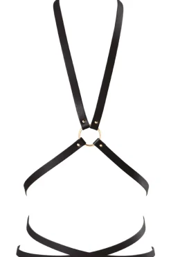Pleasure>Bijoux Indiscrets Maze Vegan Leather Wrap Harness Black