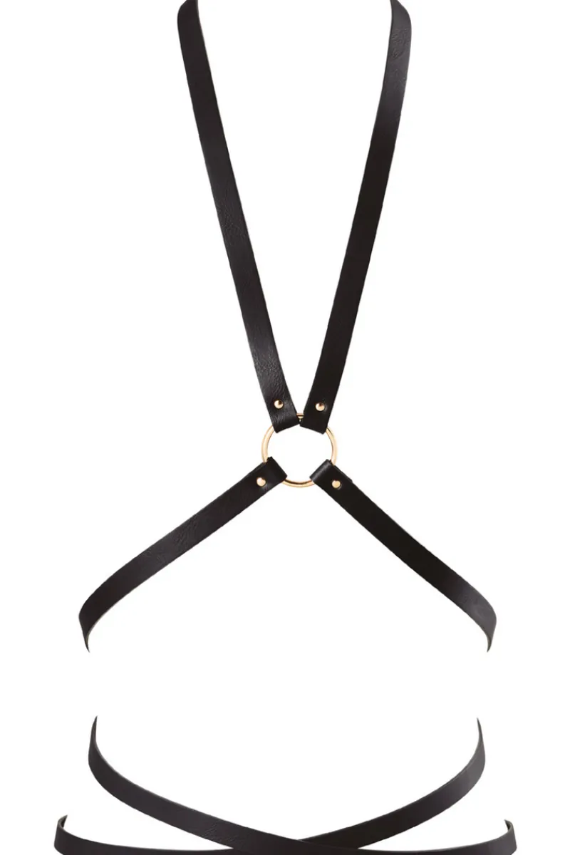 Pleasure>Bijoux Indiscrets Maze Vegan Leather Wrap Harness Black
