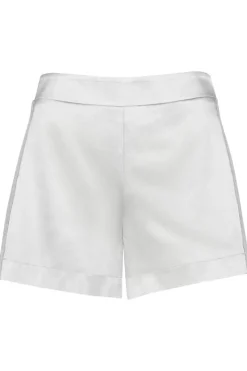 Silk Nightwear | Pyjama Pants & Shorts>Aubade Midnight Whisper Silk Shorts in Cosmos Silver