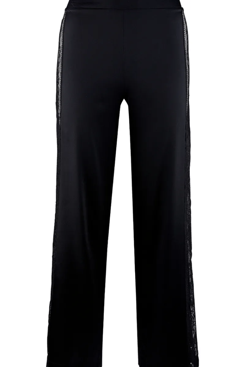Silk Nightwear | Pyjama Pants & Shorts>Aubade Midnight Whisper Silk Trousers Black