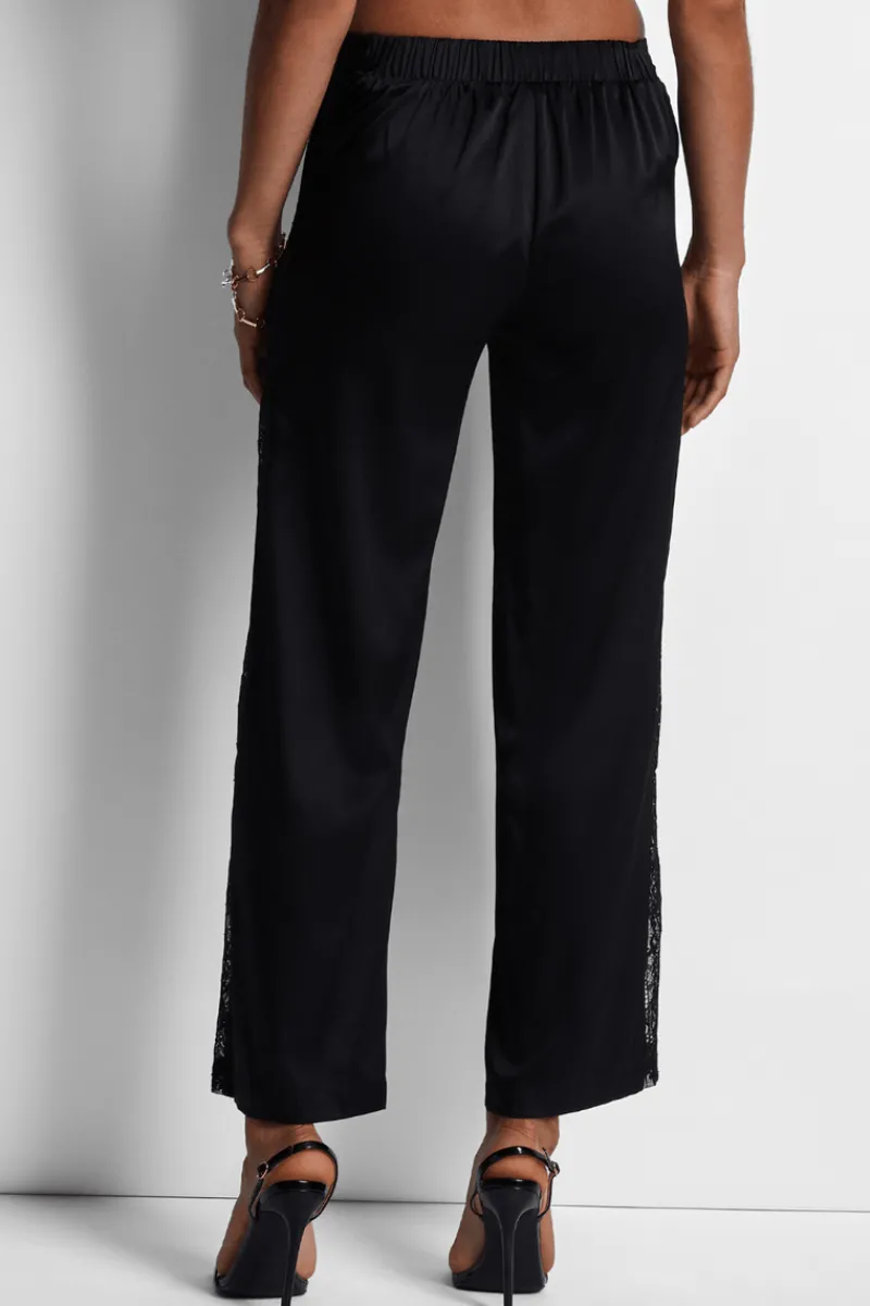 Silk Nightwear | Pyjama Pants & Shorts>Aubade Midnight Whisper Silk Trousers Black