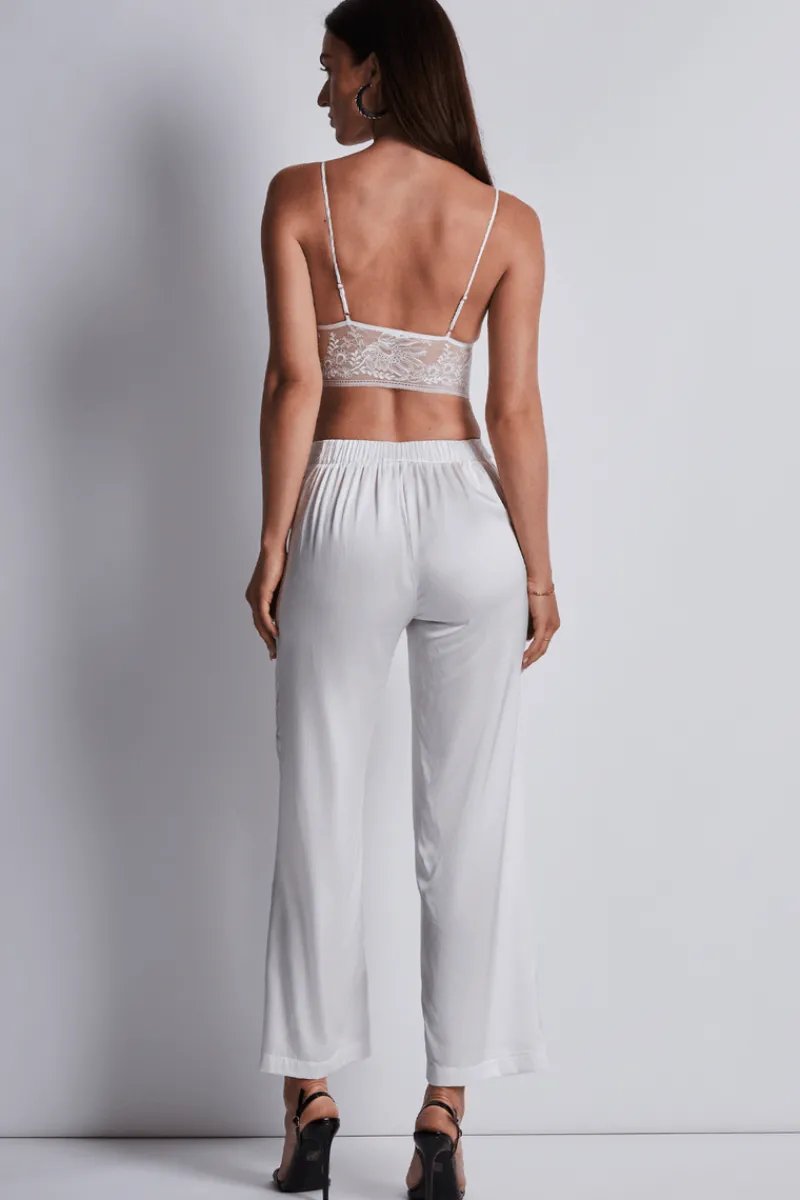 Silk Nightwear | Pyjama Pants & Shorts>Aubade Midnight Whisper Silk Trousers Opale