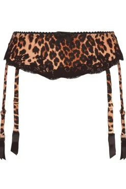 Suspender Belts | Suspender Belts>Agent Provocateur Molly Suspender, Size 2 (UK 8) Leopard