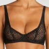 Plunge Bras | Underwired Bras>Coco de Mer Muse - Lana Underwired Plunge Bra Black