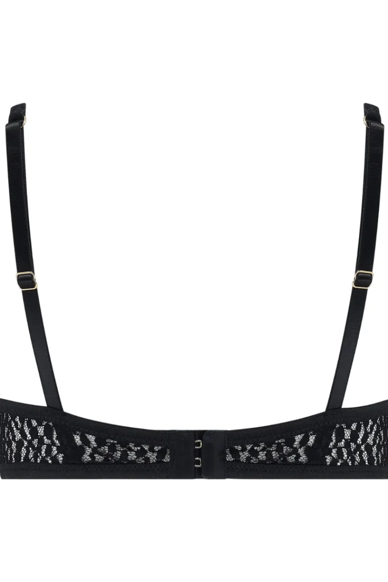 Plunge Bras | Underwired Bras>Coco de Mer Muse - Lana Underwired Plunge Bra Black