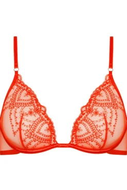 Balconette Bras & Demi Bras | Underwired Bras>Mey Mysterious Underwired Triangle Bra CarnelianOrange