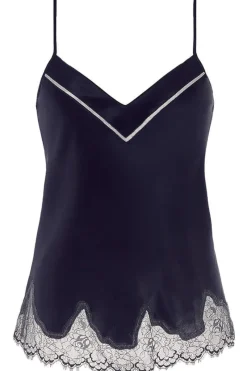 Silk Nightwear | Pyjama Tops>Simone Pérèle Nocturne Silk Camisole Midnight