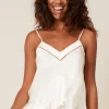 Silk Nightwear | Pyjama Tops>Simone Pérèle Nocturne Silk Camisole Natural