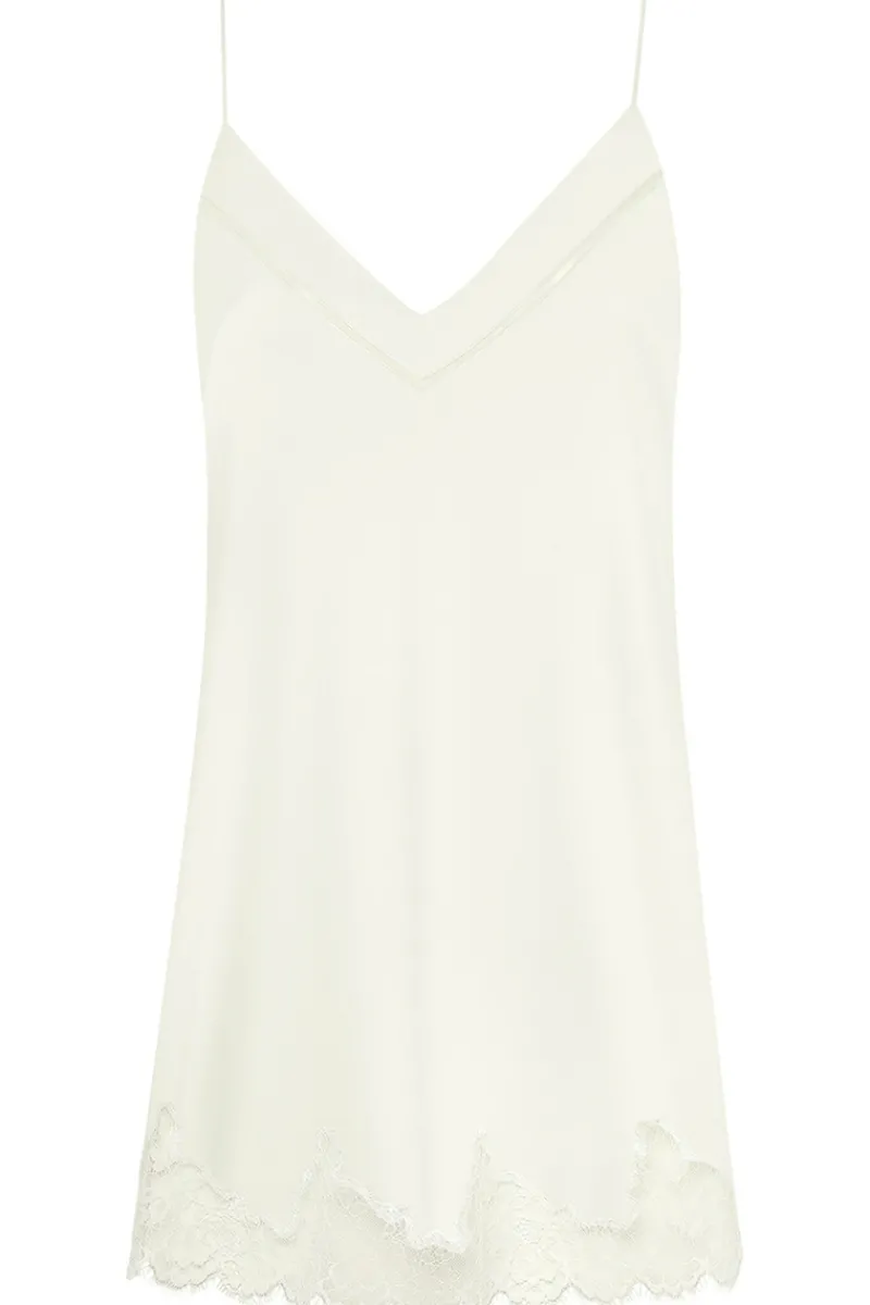 Silk Nightwear | Nighties, Babydolls & Chemises>Simone Pérèle Nocturne Silk Nightdress Natural