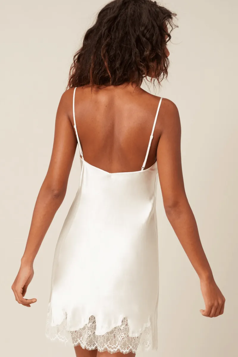 Silk Nightwear | Nighties, Babydolls & Chemises>Simone Pérèle Nocturne Silk Nightdress Natural
