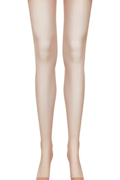 Seamed Stockings | Sheer Stockings>Maison Close Nude Cut & Curled Purple Seam Stockings 20 Denier