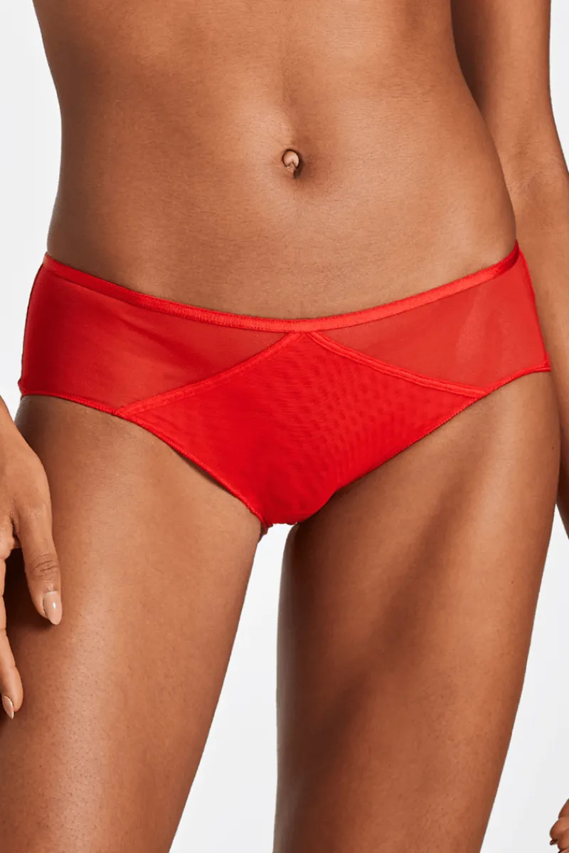 £30 And Under | Red Lingerie>Aubade Nudessence Shorty, Size XS (UK 8) Red