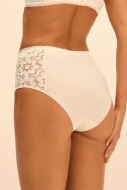 Bridal & Honeymoon Lingerie | Luxury French Lingerie>Simone Pérèle Oisive High Waist Brief Natural