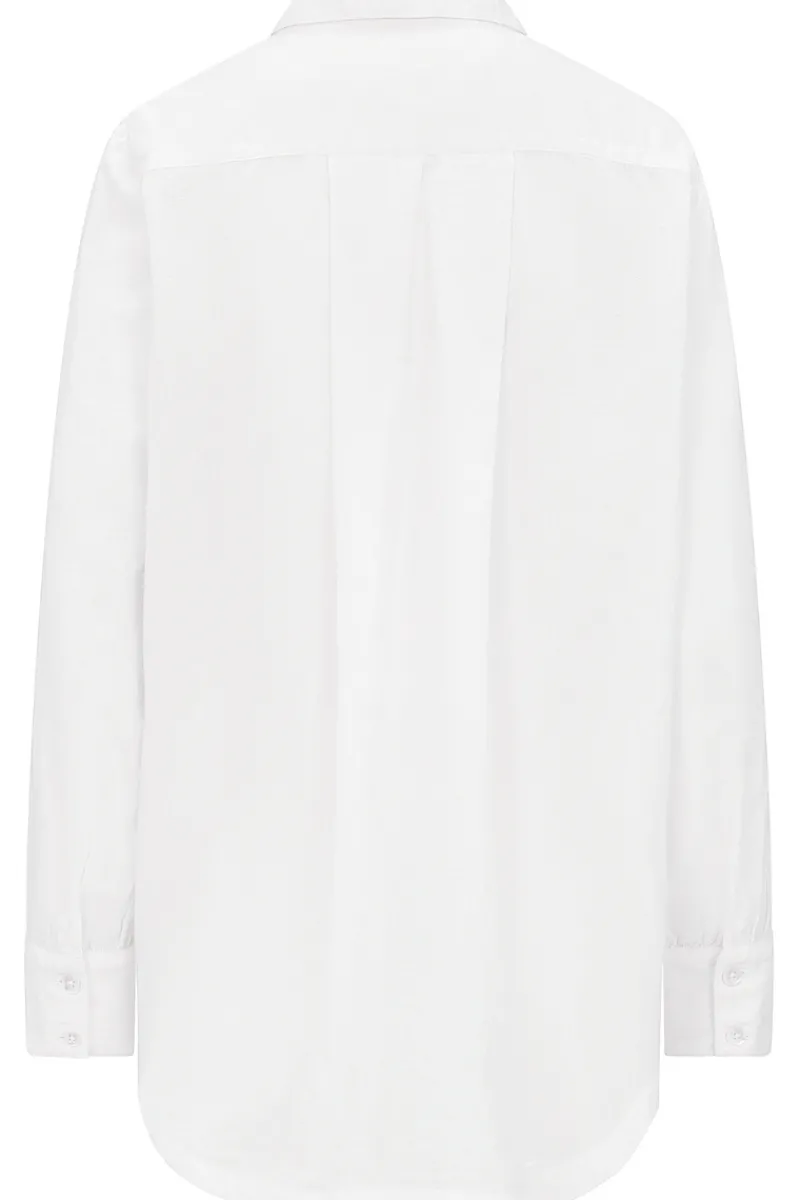 Pyjama Tops | Bridal & Honeymoon Lingerie>Nudea Organic Cotton PJ Shirt in White