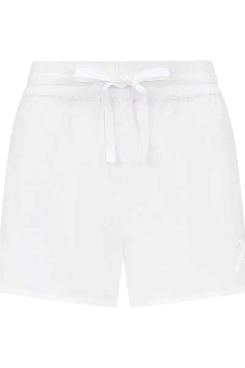 Pyjama Pants & Shorts | Bridal & Honeymoon Lingerie>Nudea Organic Cotton PJ Short in White