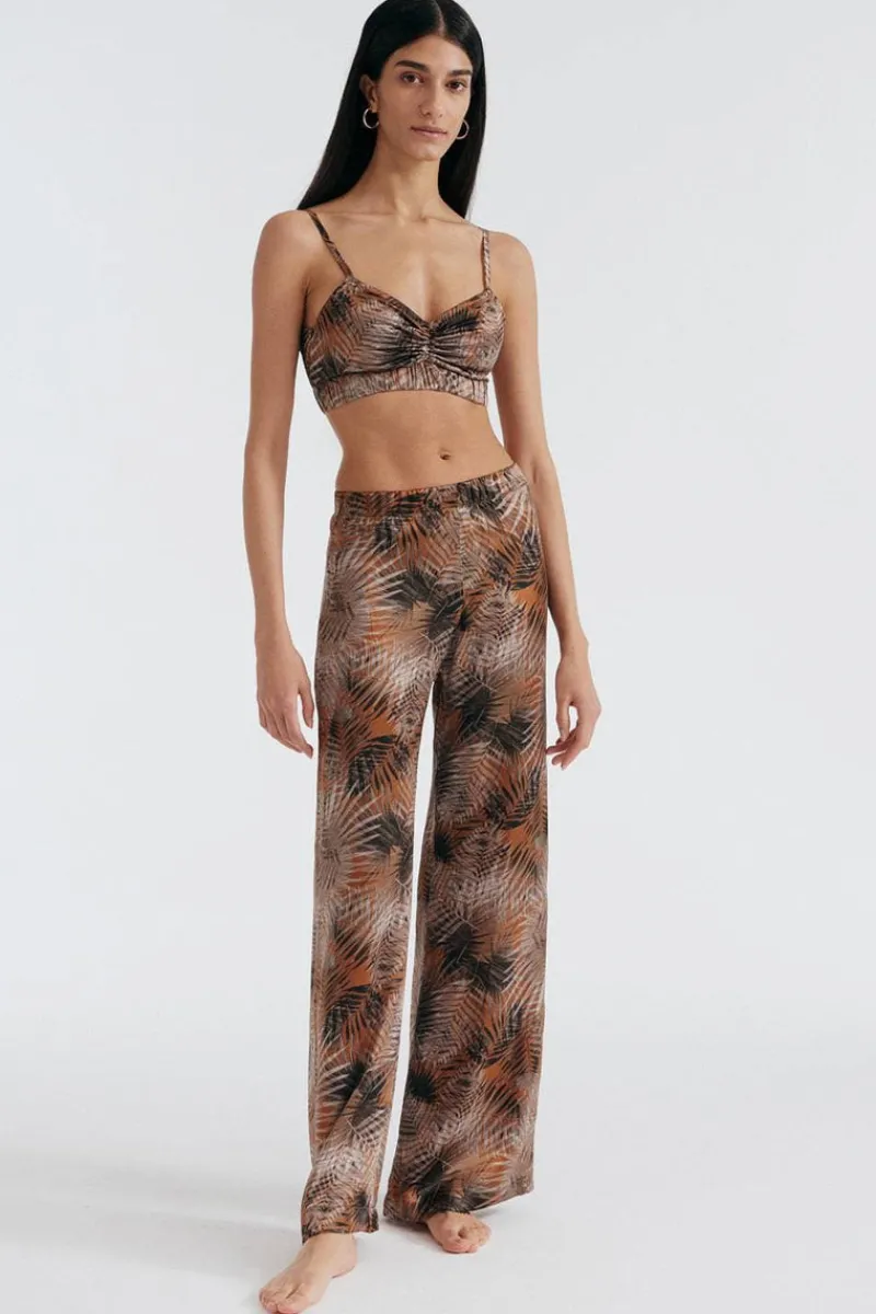 Silk Nightwear | Wireless Bras>Else Palm Springs Silk Bralette, Size S (UK 8-10) Multi