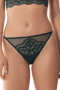 £30 And Under | Thongs & G-strings>Mey Poetry Vogue Mini Thong GreenLeavers
