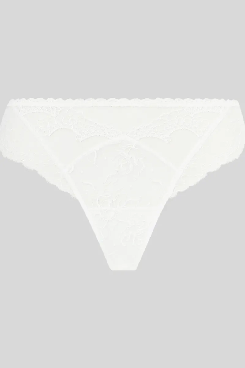 Mother's Day | Bridal & Honeymoon Lingerie>Lise Charmel Princesse Iris Thong EcruNacre