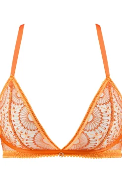 Sexy Lingerie | Luxury French Lingerie>Aubade Pure Vibration Triangle Bra OrangePulp