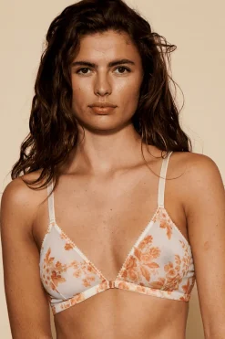 Wireless Bras | Triangle Bras>Underprotection Rania Triangle Bra Orange