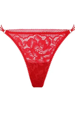 Red Lingerie | £30 And Under>Jolidon Rock DJ Mini Thong, Size XL (UK 14) Red