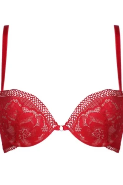 Red Lingerie | £30 And Under>Jolidon Rock DJ Push Up Bra Red
