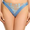 Sheer Lingerie | Thongs & G-strings>Dita Von Teese Rosabelle Thong in Ethereal Blue