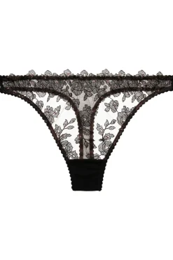 £30 And Under | Sheer Lingerie>Dita Von Teese Rose Glambition Thong Black