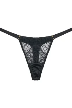 Mother's Day | Thongs & G-strings>Fleur of England Roxy Mini Thong Black