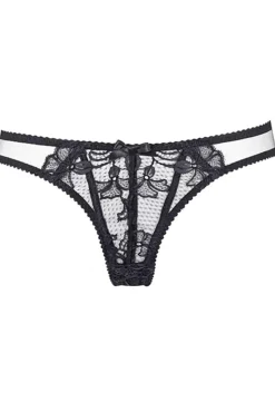 Crotchless Lingerie | Sheer Lingerie>Agent Provocateur Rozlyn Brief Black
