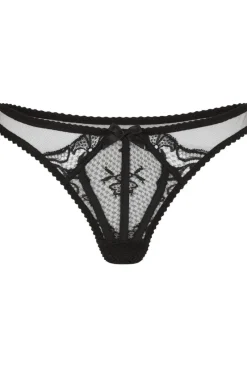 Sheer Lingerie | Thongs & G-strings>Agent Provocateur Rozlyn Thong Black