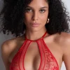 Red Lingerie | Sexy Lingerie>Aubade Rules of Attraction Bralette in Red