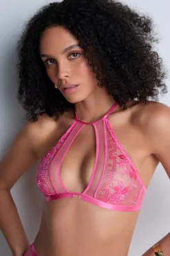 Sexy Lingerie | Luxury French Lingerie>Aubade Rules of Attraction Bralette in Pink