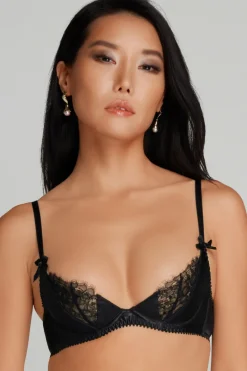 Sheer Lingerie | Balconette Bras & Demi Bras>Agent Provocateur Ryan Balconette Bra Black