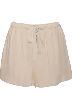 Pyjama Pants & Shorts | Ready To Wear>Underprotection Sally Pyjama Shorts, Size L (UK 12-14) Beige