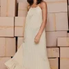 Beach & Resortwear | Dresses>Underprotection Sara Dress, Size M (UK 10-12) Beige