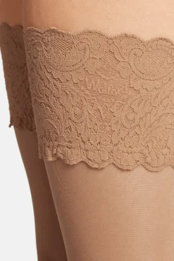 Sheer Hold Ups | Nude Hold Ups>Wolford Satin Touch 20 Stay-Up